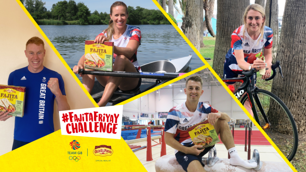 old-el-paso-team-gb-stars-front-fajitafriyaychallenge-campaign-in