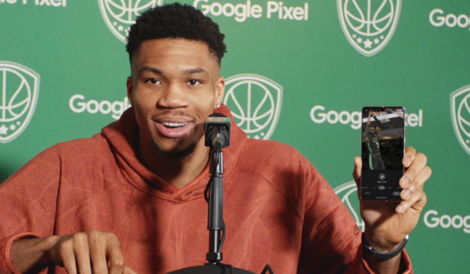 Giannis Antetokounmpo Stars In Google ‘Fixed On Pixel’ Super Bowl