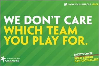 Paddy Power & Stonewall #RightBehindGayFootballers