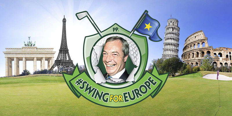 Paddy Power Ryder Cup Ambush Switches Farage From Europhobe to Phile