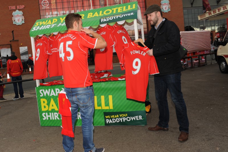 Paddy Power’s Balotelli / Liverpool Shirt Swap Stunt