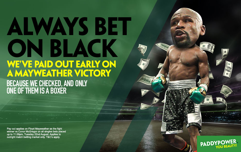 Paddy Power & Mayweather Court Race Controversy With ‘Always Bet On Black’ Campaign & Boxer Short Stunt